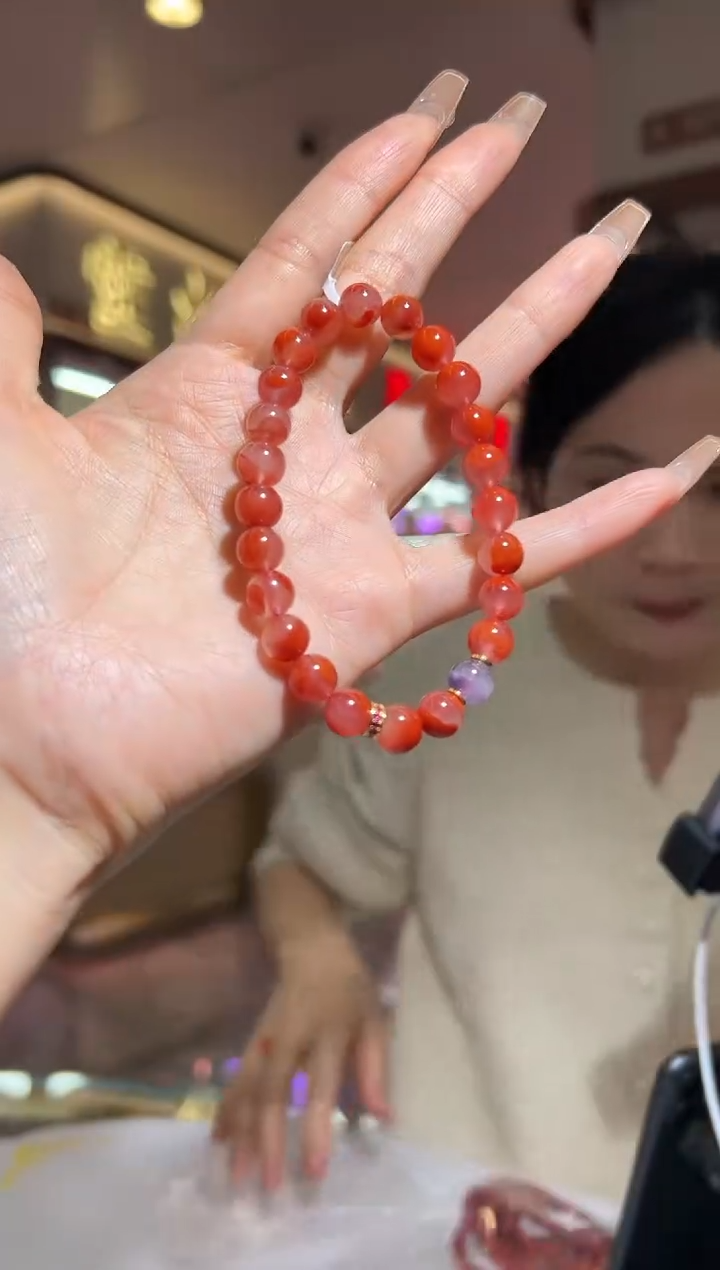 未镶嵌珠串南红玛瑙12.8-8mm（多样发其一）980975048