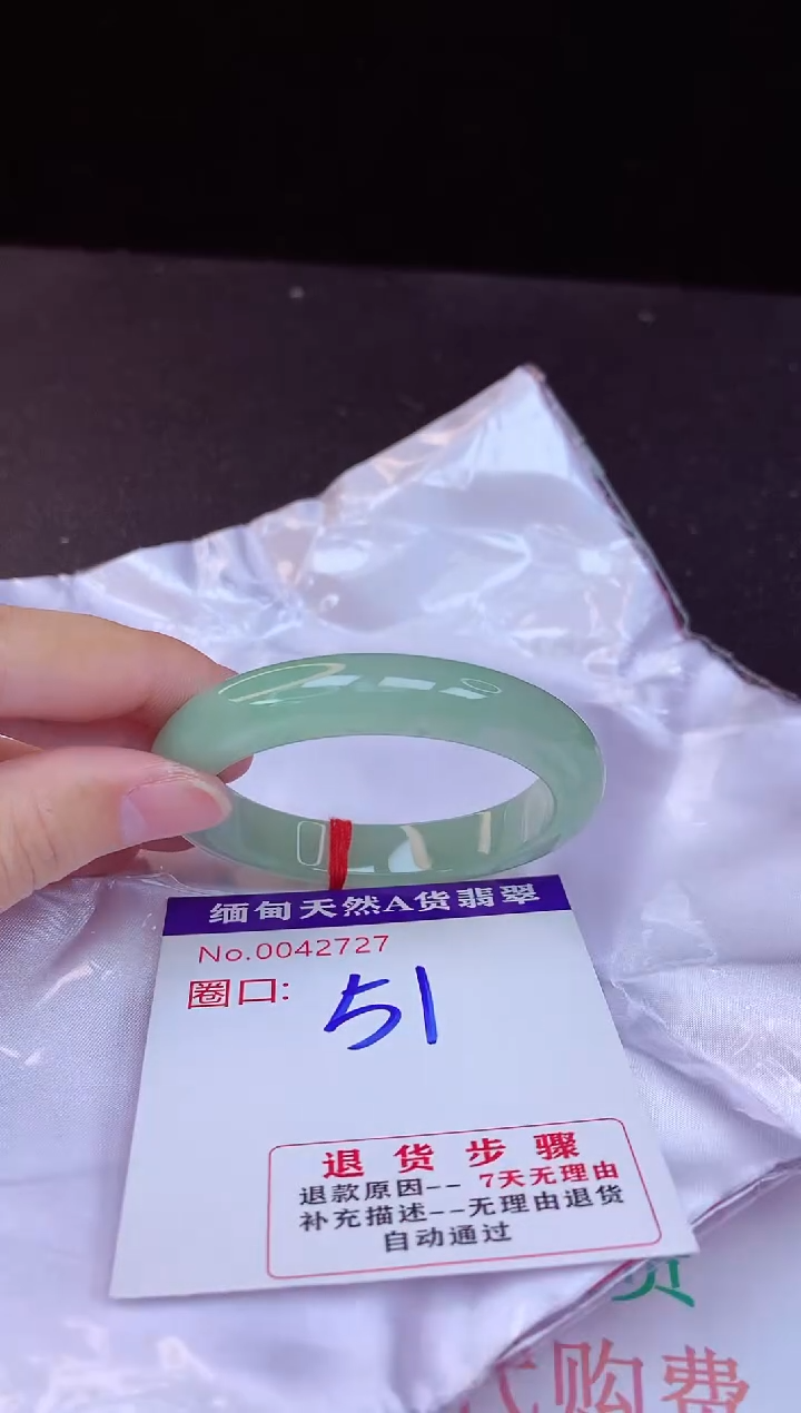 【闪购商品】翡翠手镯未镶嵌51+             
