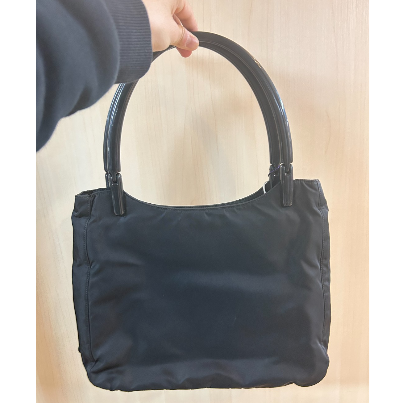 95新 Prada/普拉达 黑色降落伞手提包/云海优选/H08173