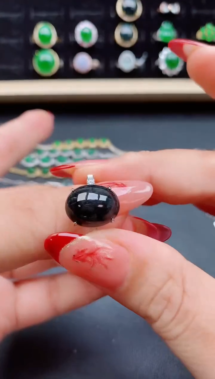 【闪购商品】翡翠戒指银S925镶嵌508550