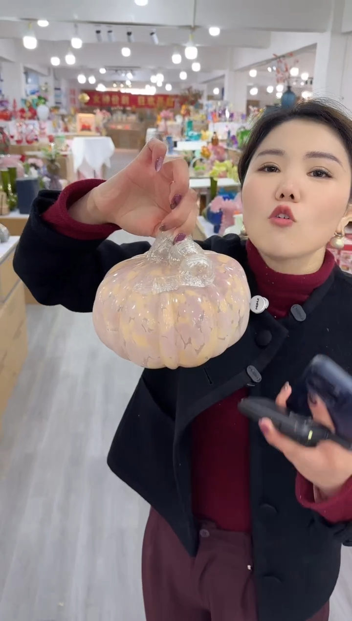 【闪购商品】琉璃椿疆花器B-8晚