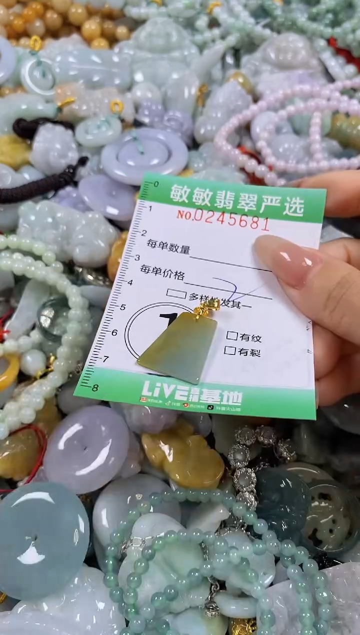 翡翠未镶嵌颈饰闪购0245681