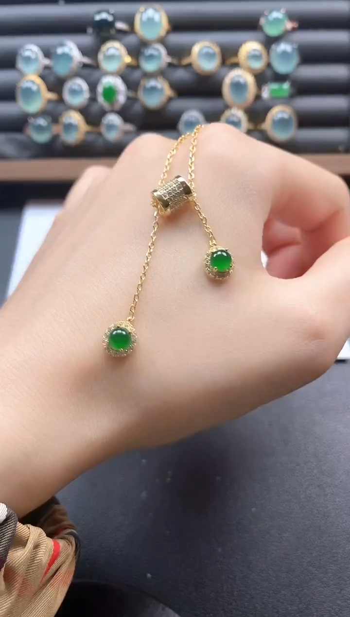 银S925镶嵌戒指翡翠51511