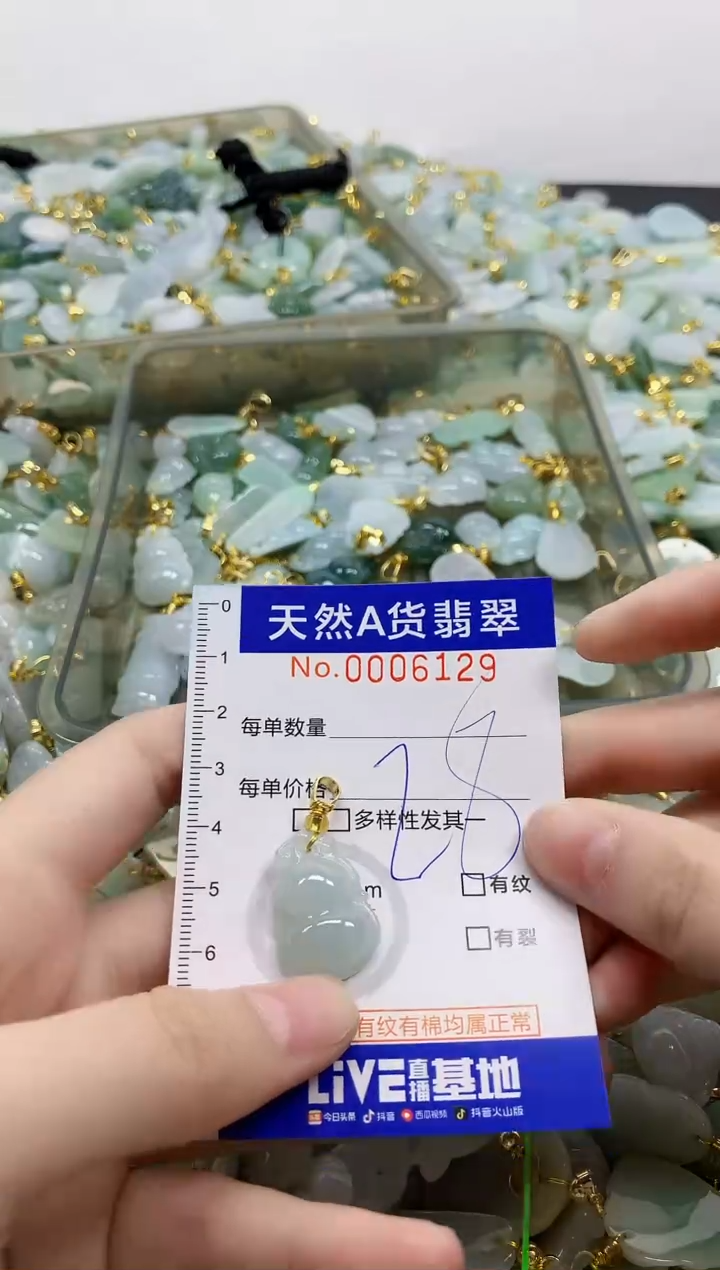 颈饰未镶嵌翡翠天然A货翡翠