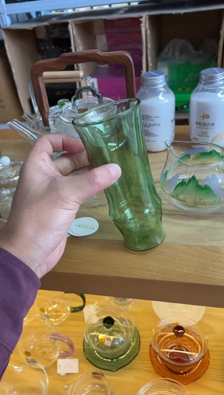 禾器/大号君雅杯/湖绿