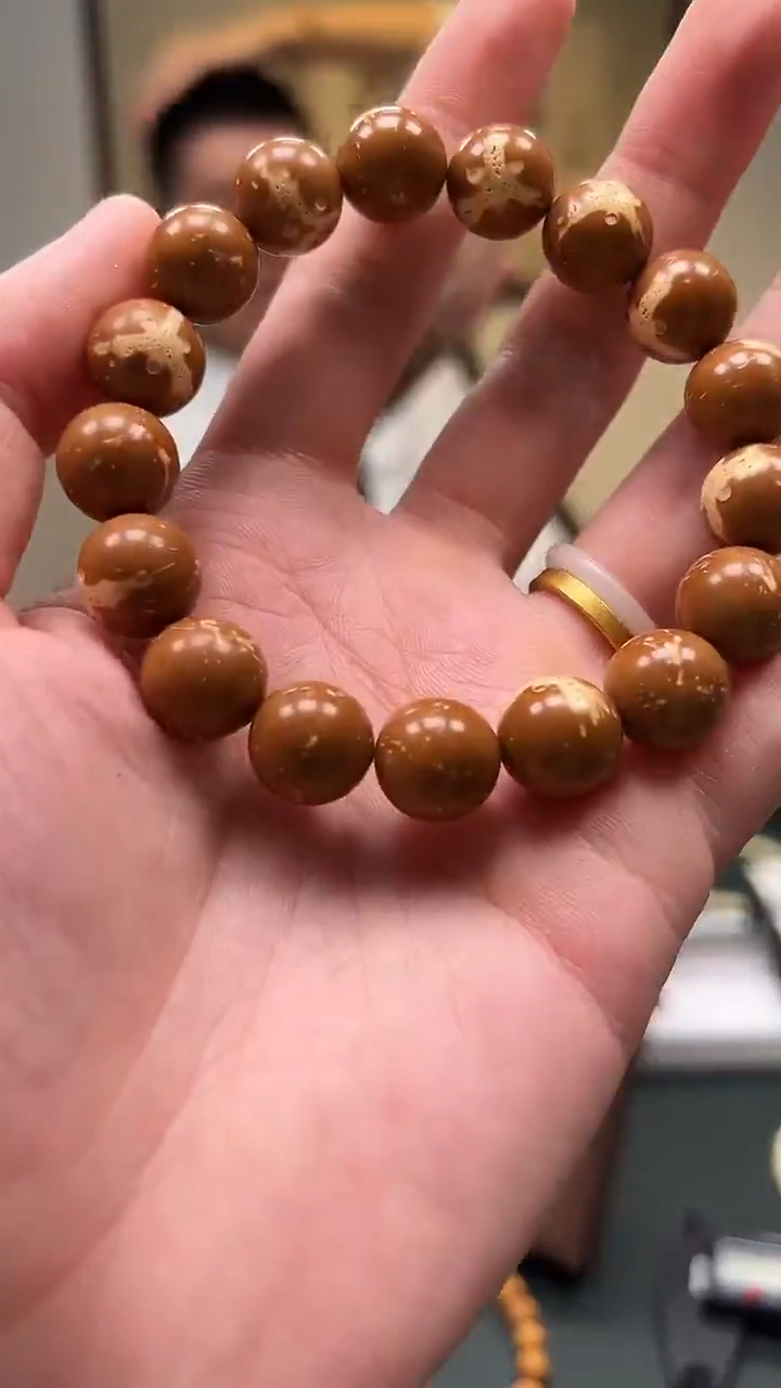 手串紫金鼠12-13mm左右熊猫脸正圆紫金鼠单圈