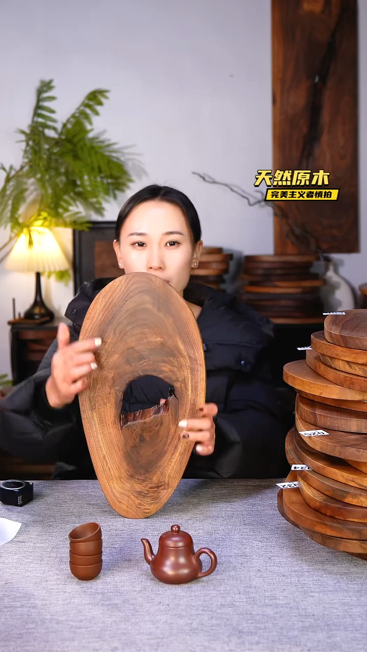 木北美黑胡桃原木.干裂疤结不属于商品质量问题完美主义者慎拍