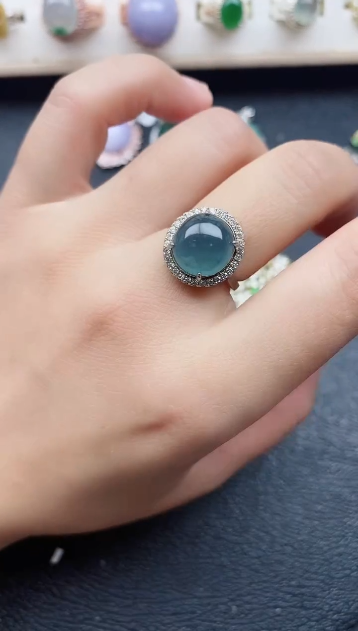 【闪购商品】翡翠戒指银S925镶嵌11111