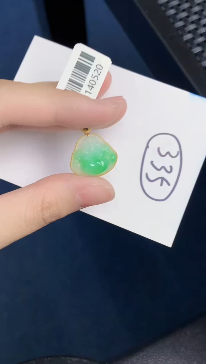 【闪购商品】翡翠颈饰18K金镶嵌000000000