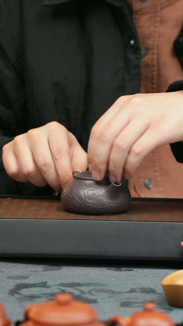 【闪购商品】紫砂茶壶五堂 守拙-天青泥-145cc