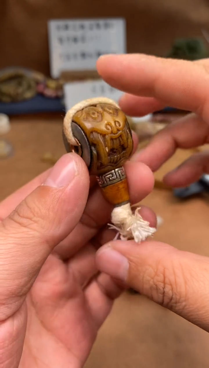 【闪购商品】牛骨其他P467-马骨尸驼林三通-有棕裂