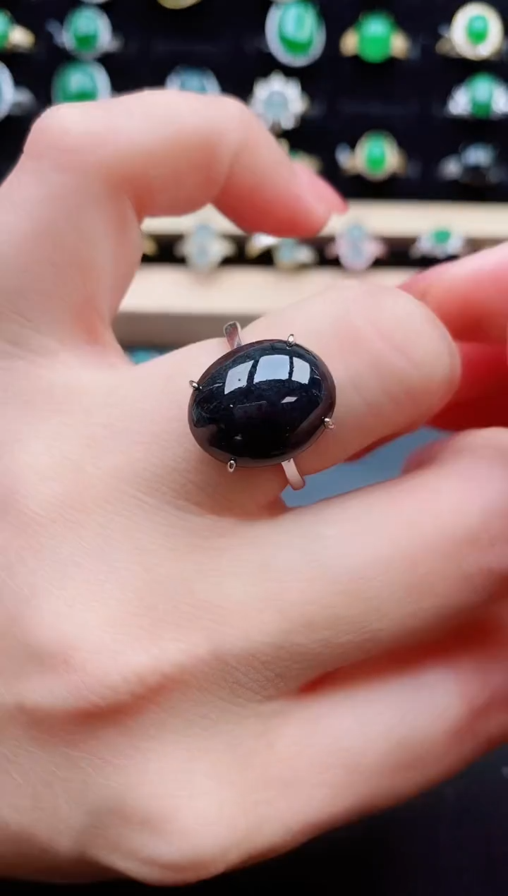 【闪购商品】翡翠戒指银S925镶嵌508050