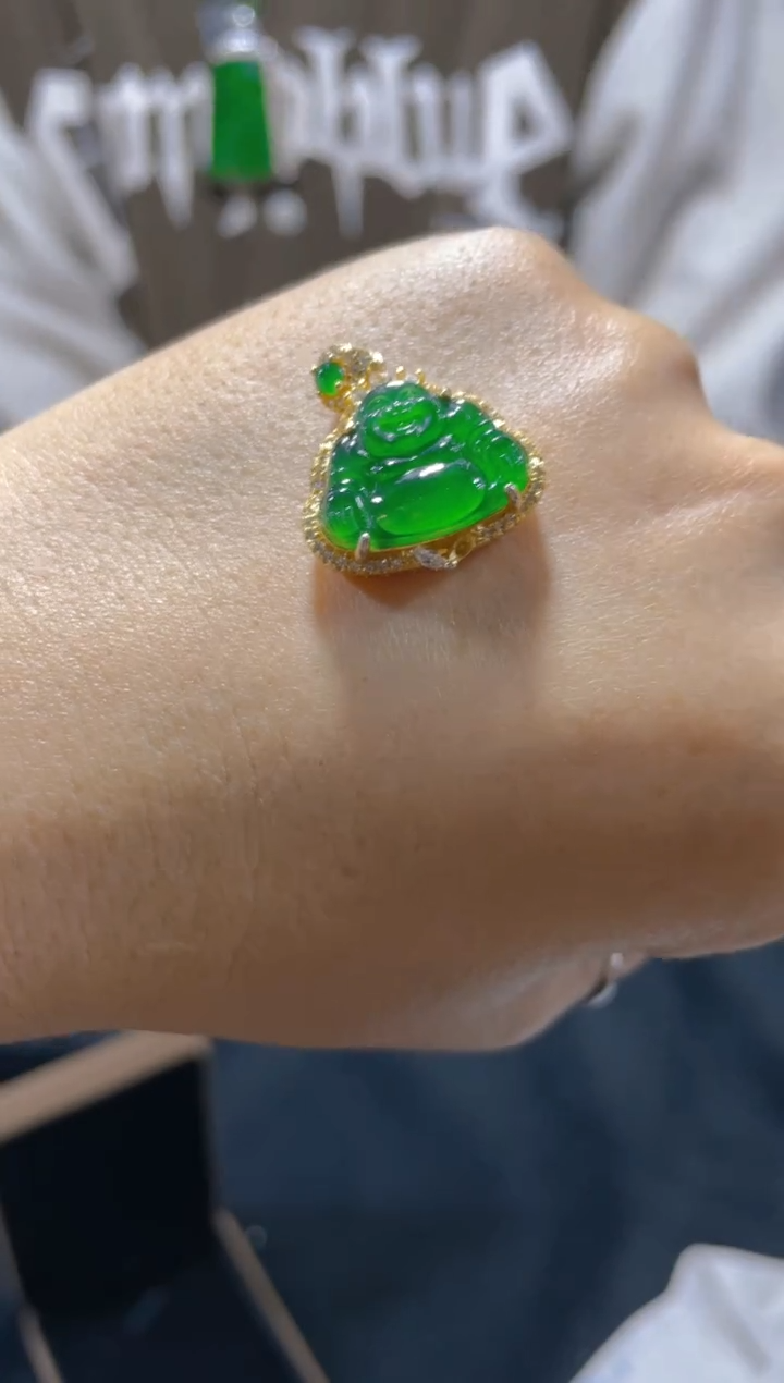 【闪购商品】定制翡翠未镶嵌天然A货翡翠假一罚四