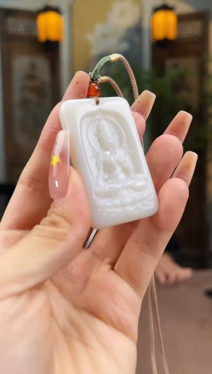 和田玉未镶嵌颈饰S996