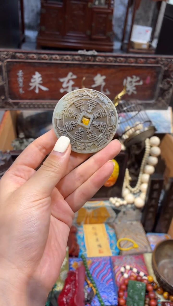 未镶嵌和田玉挂件慧心甄选直播推荐