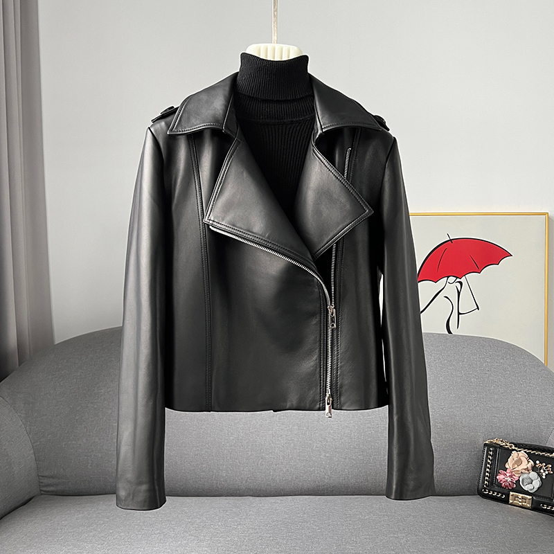 海宁真皮皮衣短款（盲拍不发）