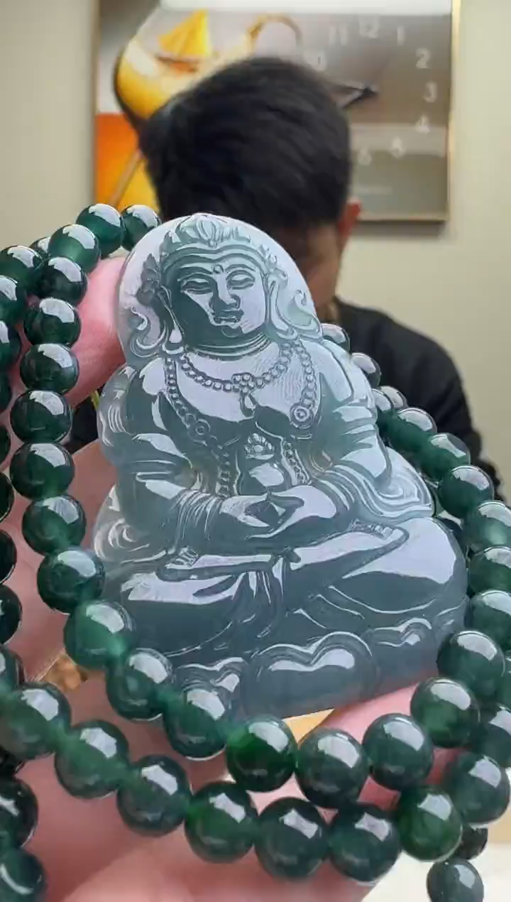 颈饰未镶嵌翡翠天然A货翡翠 多样性随机发其一