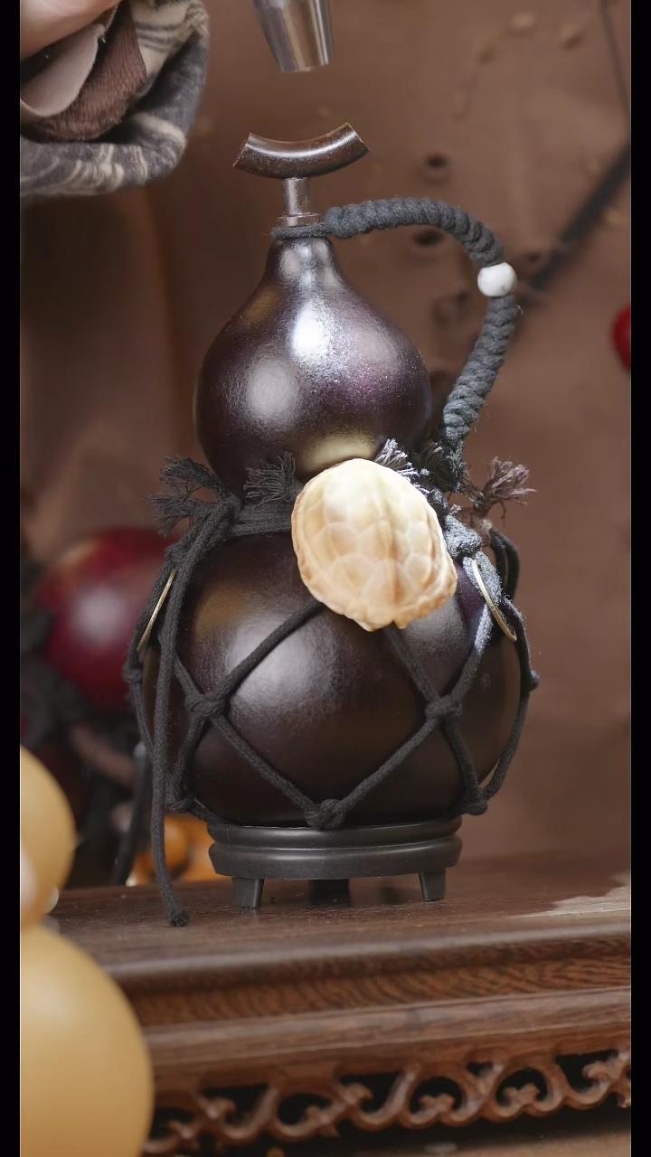 【闪购商品】366号精品天然大漆工艺防渗内胆酒葫芦~