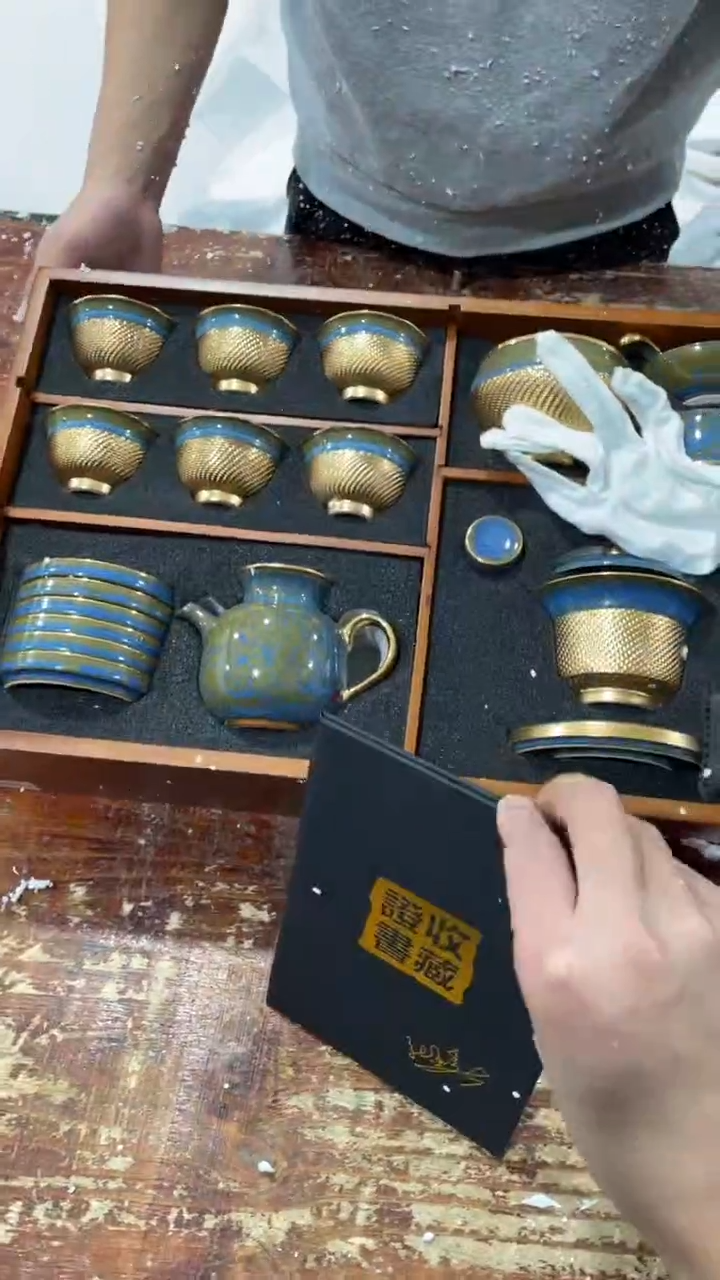 【闪购商品】瓷片黑马茶具甄选链接@@LS