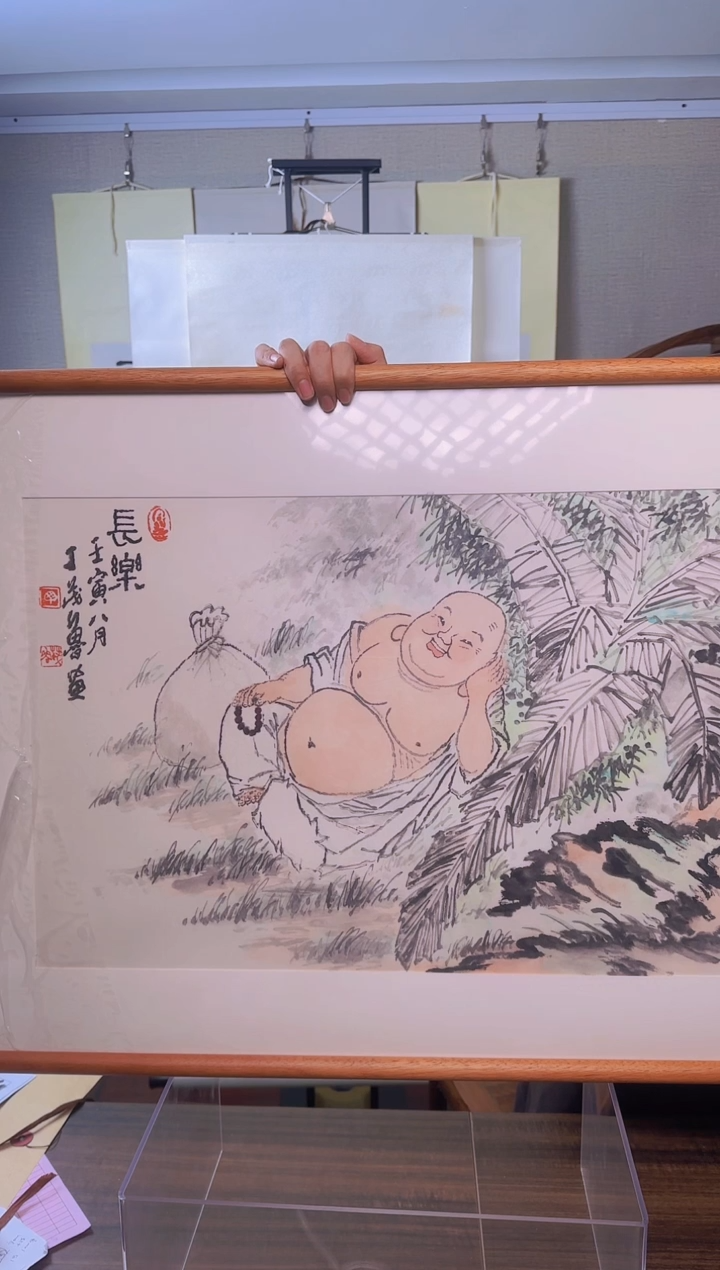【闪购商品】国画丁老师 《弥勒佛》51*54 hk