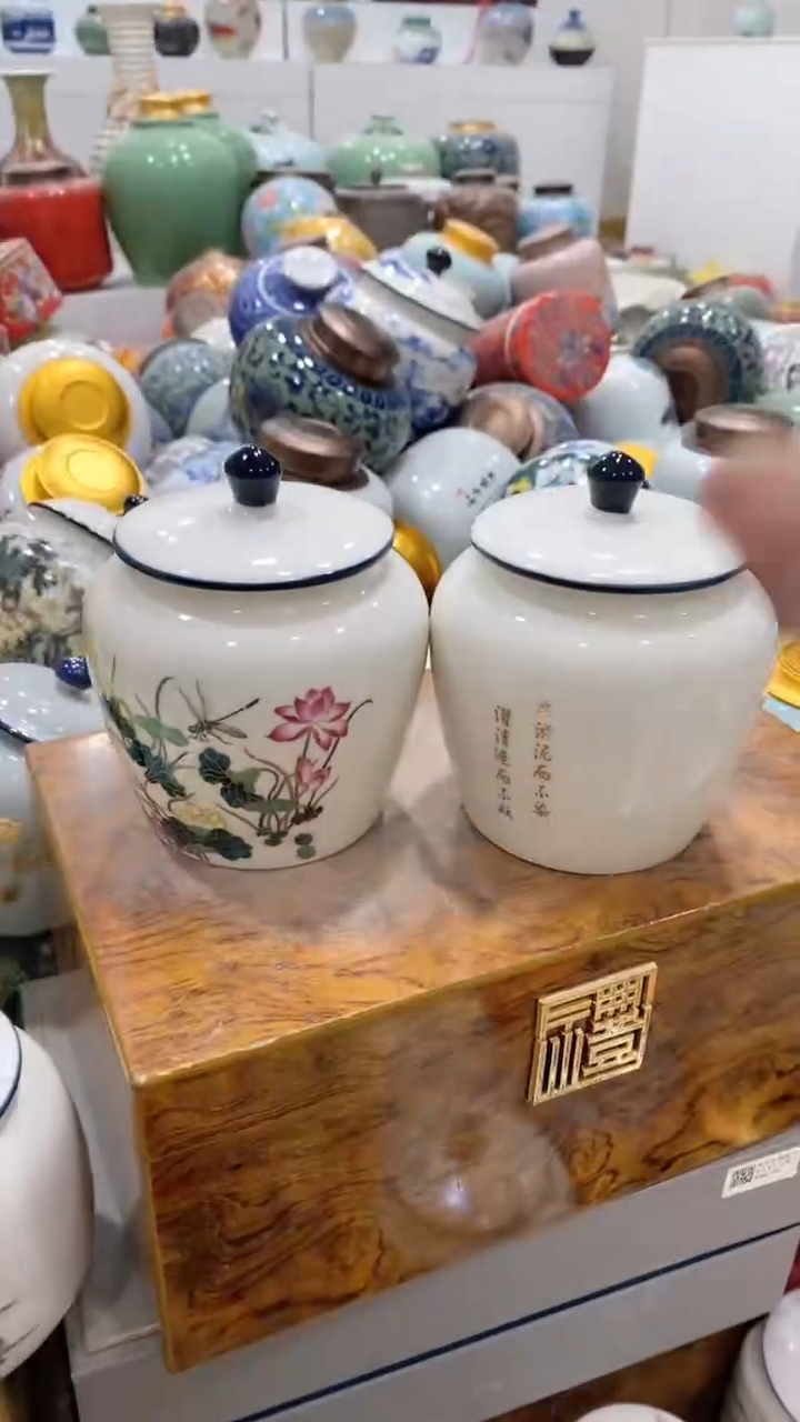 摆件陶茶叶罐密封罐储存罐