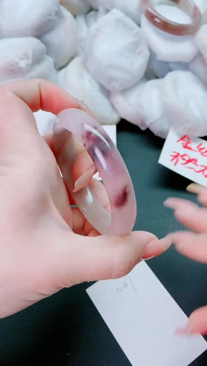 【闪购商品】石英质玉手镯未镶嵌N147-58-59