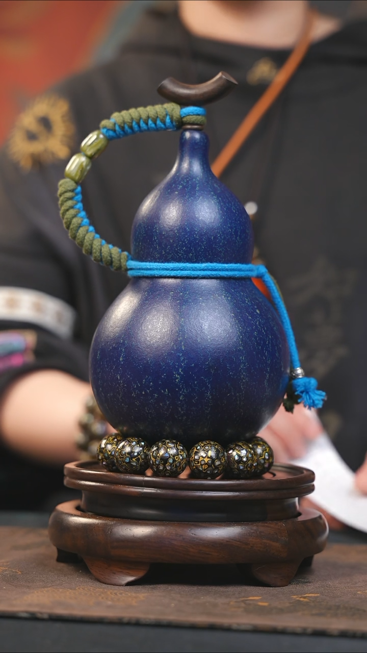 【闪购商品】YU157大漆酒葫芦不包手串及旋转底座