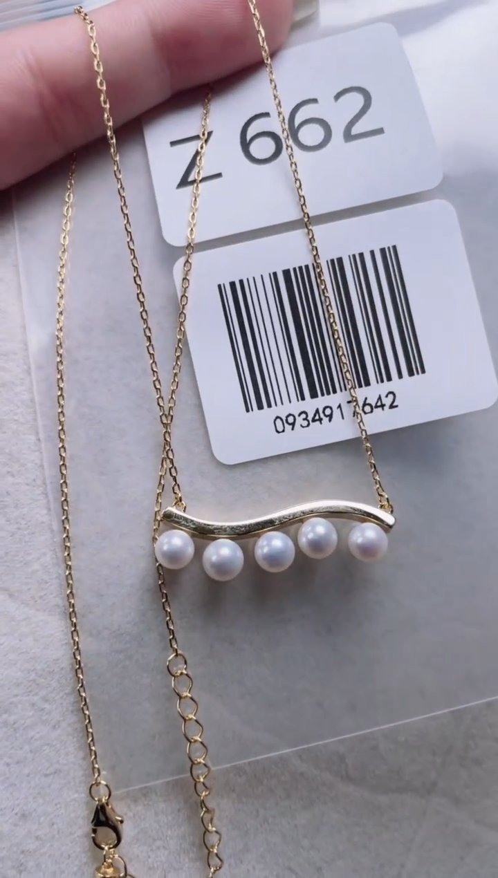 【闪购商品】淡水珍珠套链银S925镶嵌Z662