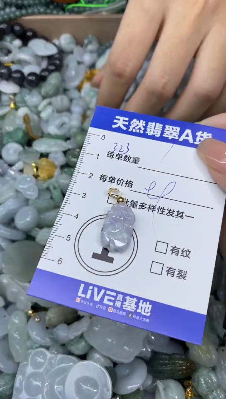 颈饰未镶嵌翡翠天然翡翠A货批量多样性发一件