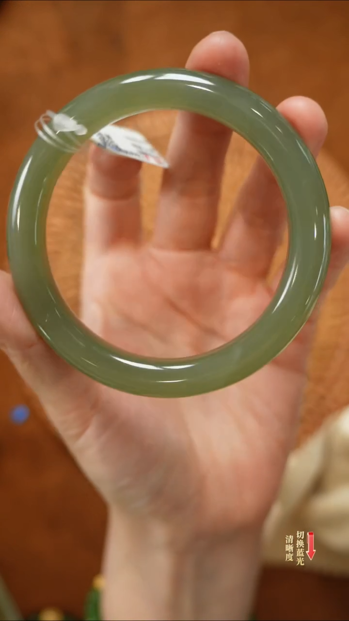 【闪购商品】和田玉手镯未镶嵌0208-016（57圈口）