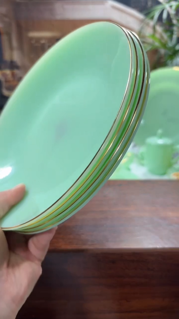 【闪购商品】...8英寸深盘4个  玉瓷【贝美】