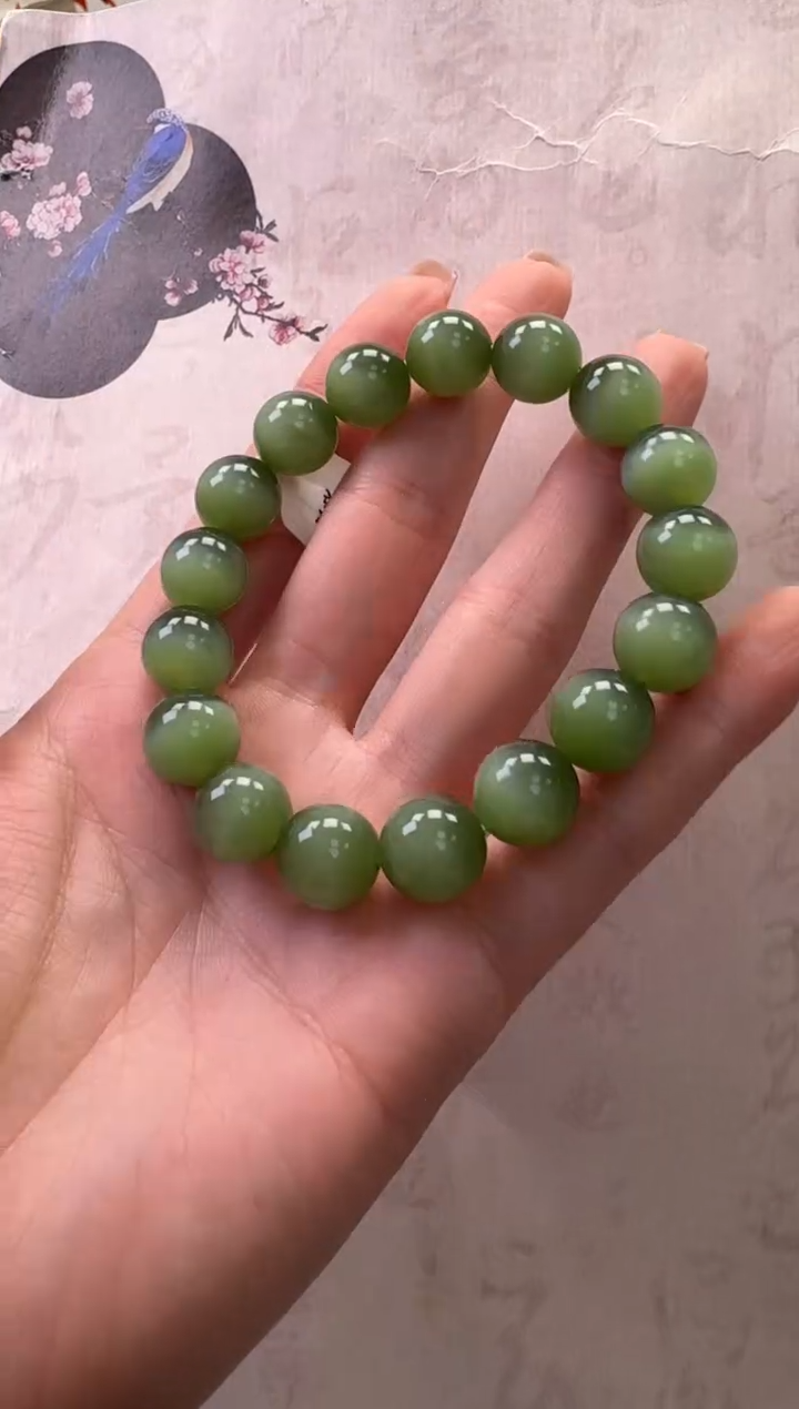 【闪购商品】和田玉（碧玉）手串未镶嵌手串