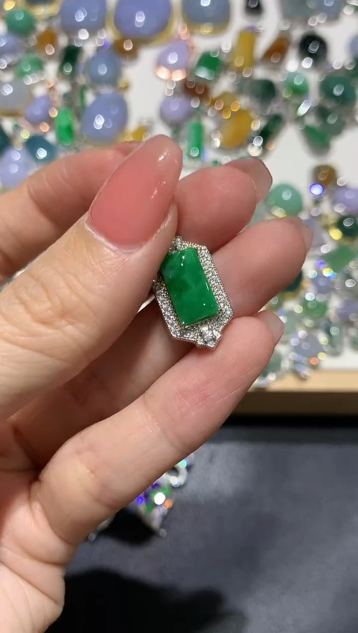 【闪购商品】翡翠吊坠(不含链)银S925镶嵌团购47