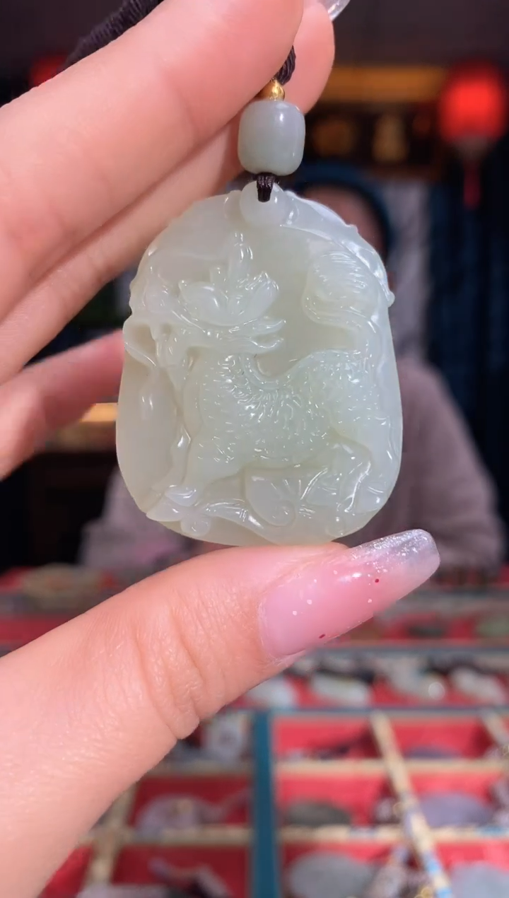 【闪购商品】和田玉颈饰未镶嵌麒麟