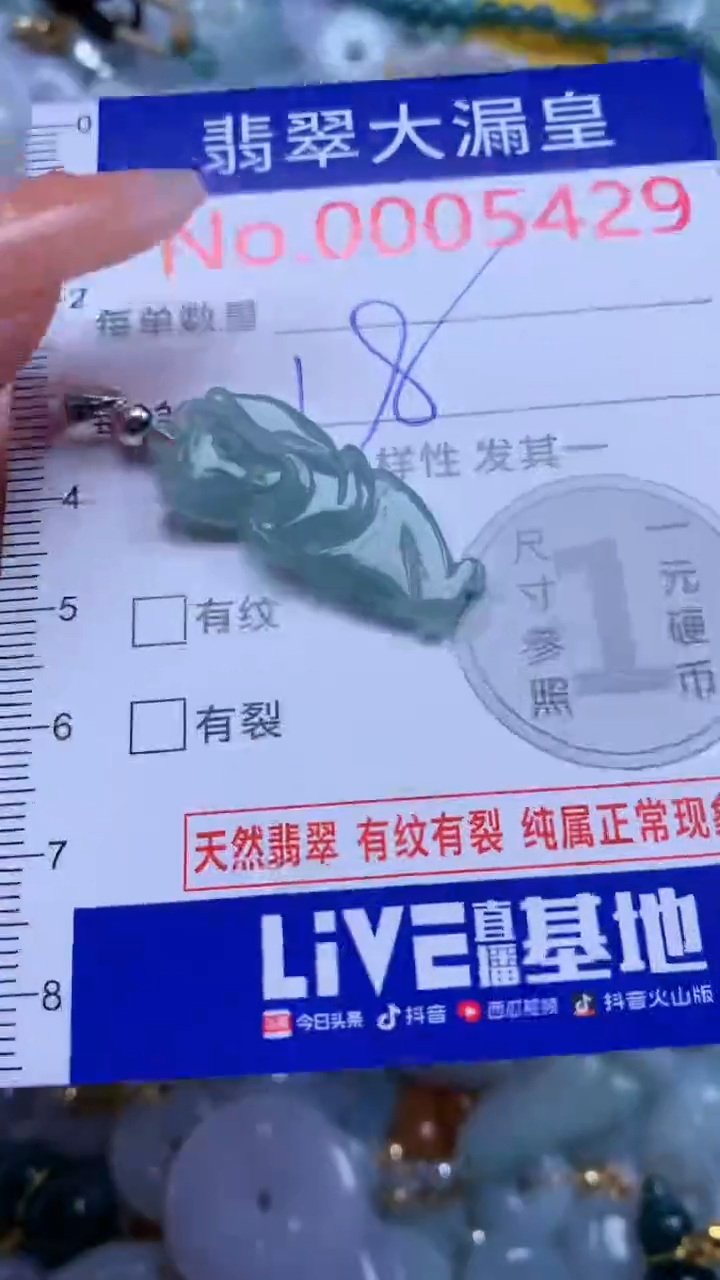 翡翠未镶嵌吊坠(不含链)5429