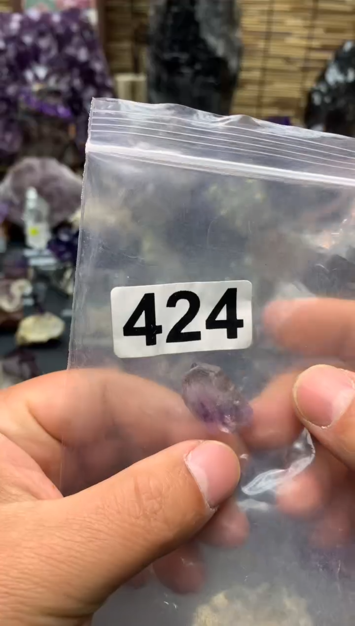 紫晶珠宝半成品银S925镶嵌水晶424