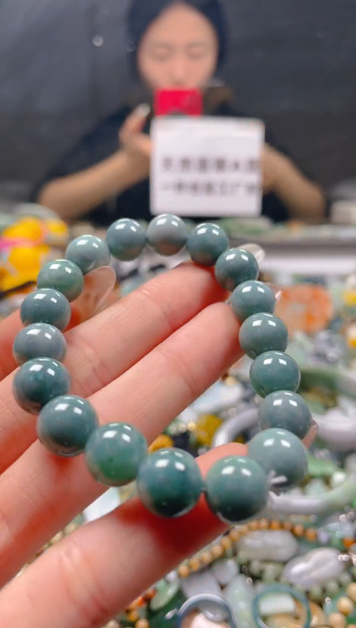 【闪购商品】翡翠颈饰未镶嵌10MM/C/翡翠A货一图一物