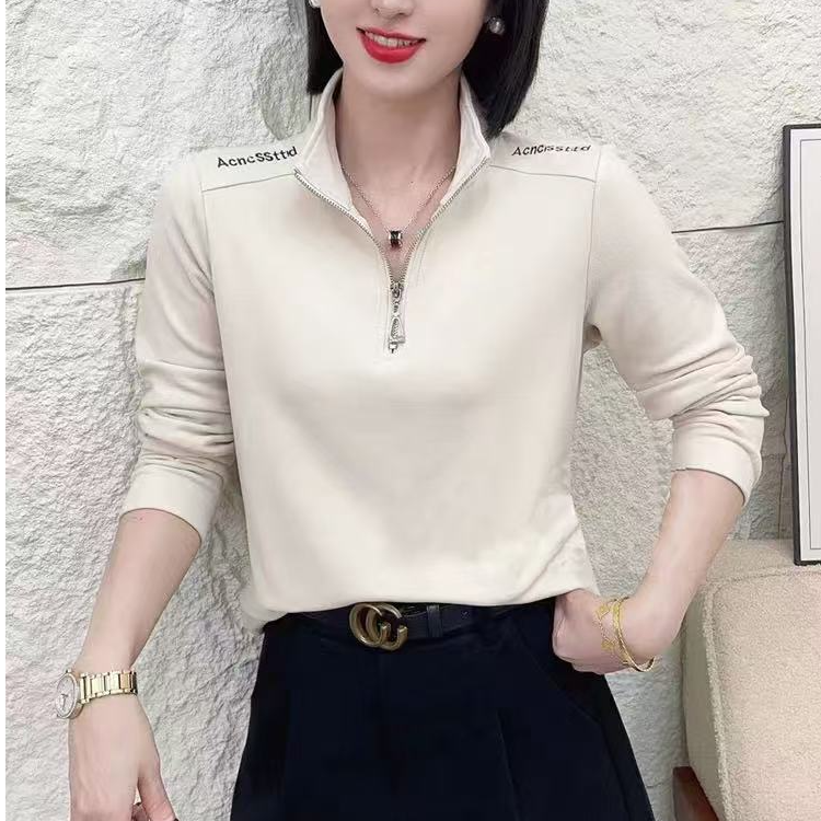 女士时尚绒上衣显瘦6610