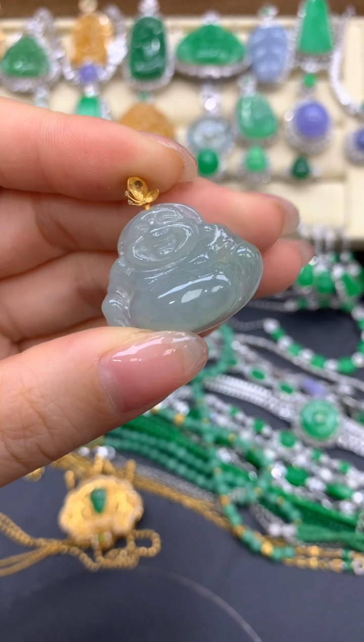 【闪购商品】翡翠颈饰18K金镶嵌142-中国好珍宝