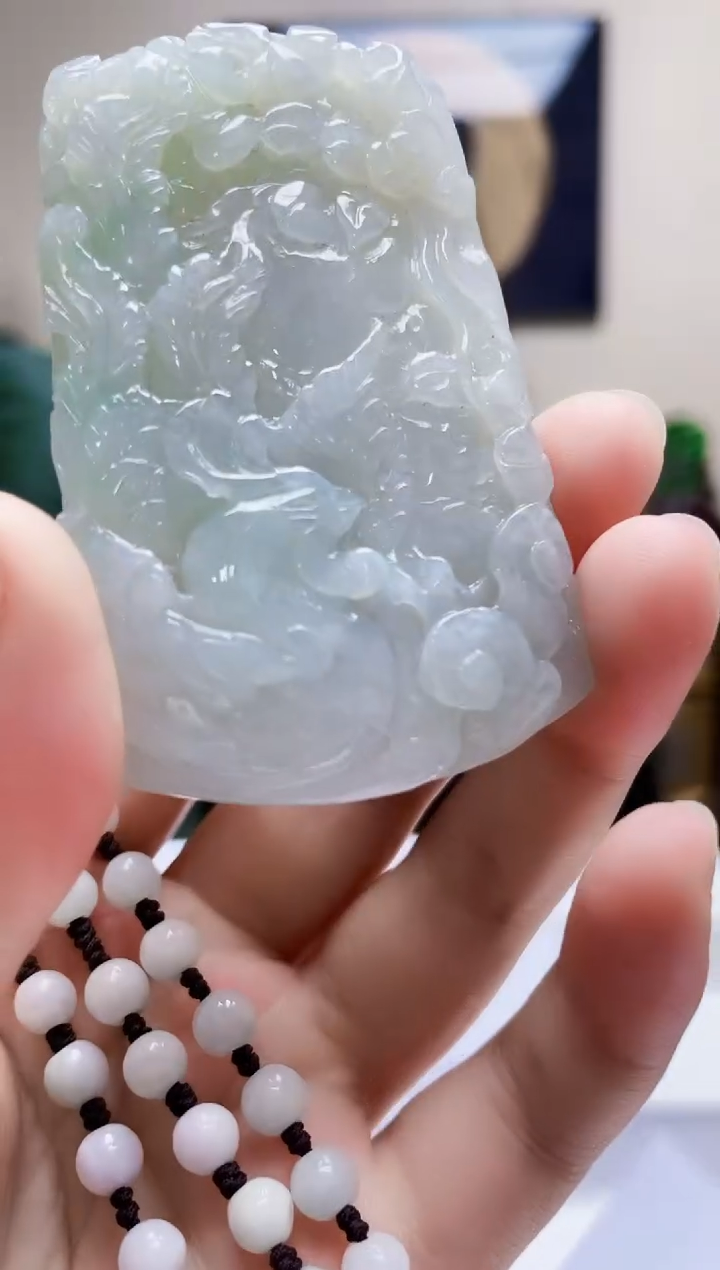 未镶嵌定制翡翠吊坠92