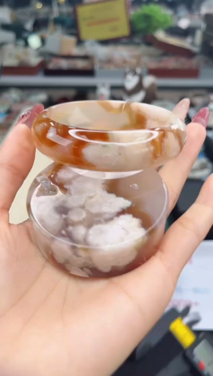 【闪购商品】石英质玉手镯未镶嵌60圈口（赠品镯心）6541668