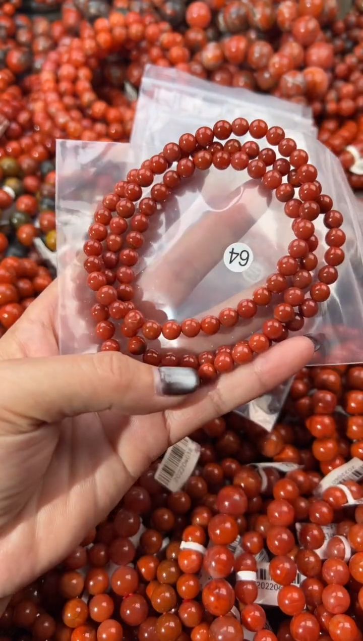 未镶嵌手串南红玛瑙6+