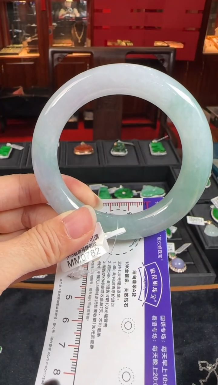 翡翠18K金镶嵌颈饰56圆条MM0782(100元运营费