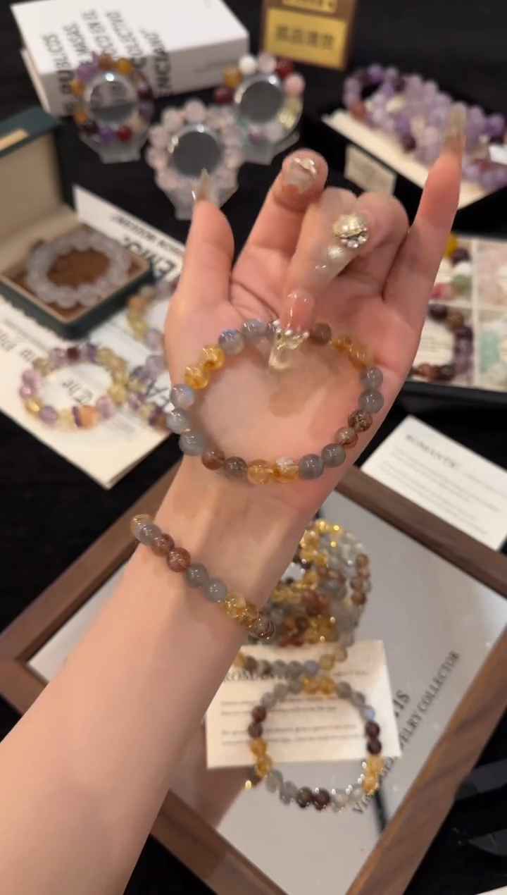 未镶嵌手链水晶浮光跃金x2550