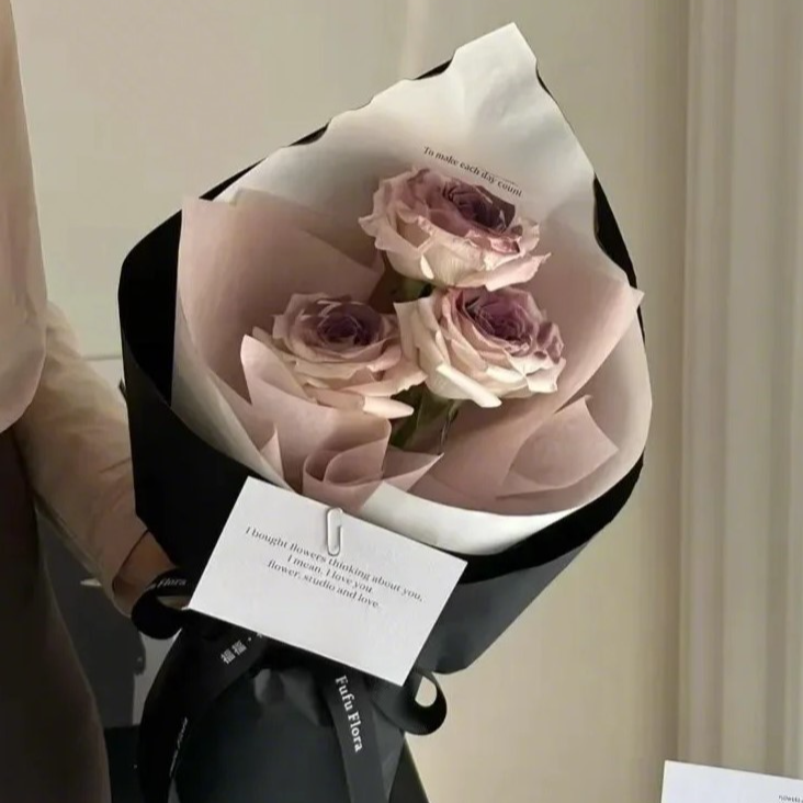 [小花束] 追求个性与浪漫【精选曼塔玫瑰❤打造乌梅子酱高级花束】情人节必备独一无二送恋人情人节鲜花小时达