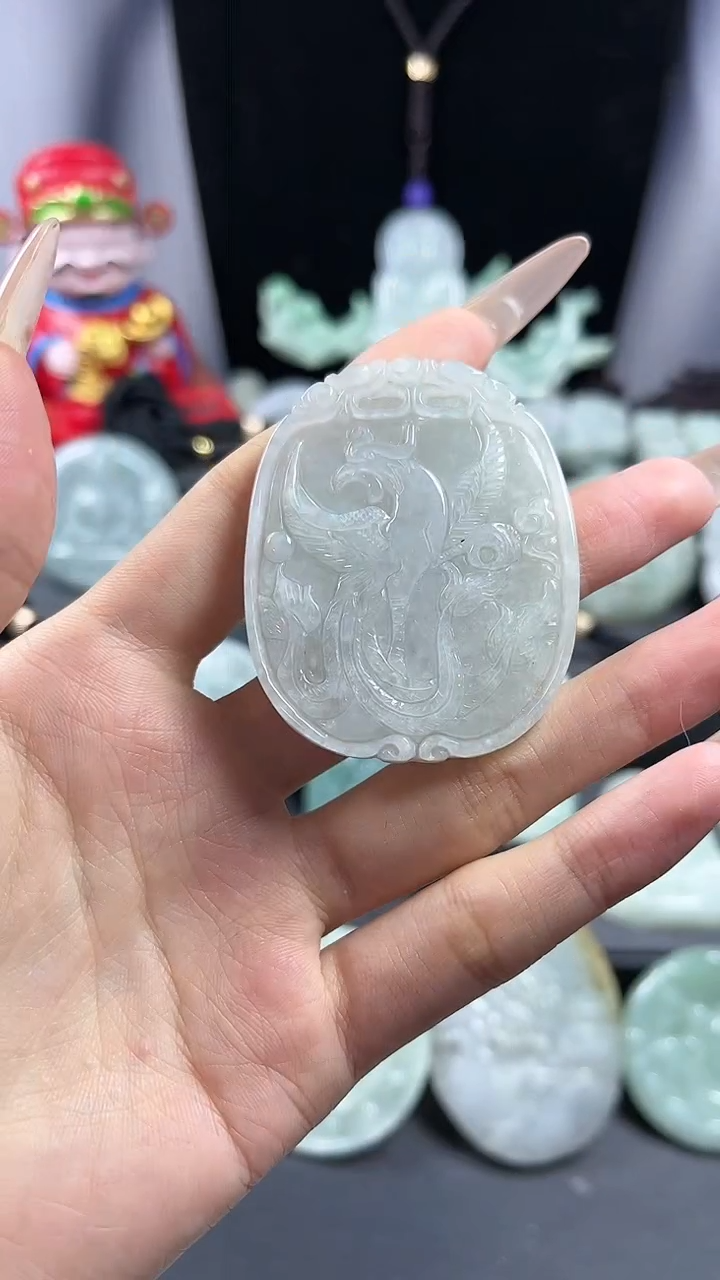 【闪购商品】翡翠颈饰未镶嵌喜上眉梢