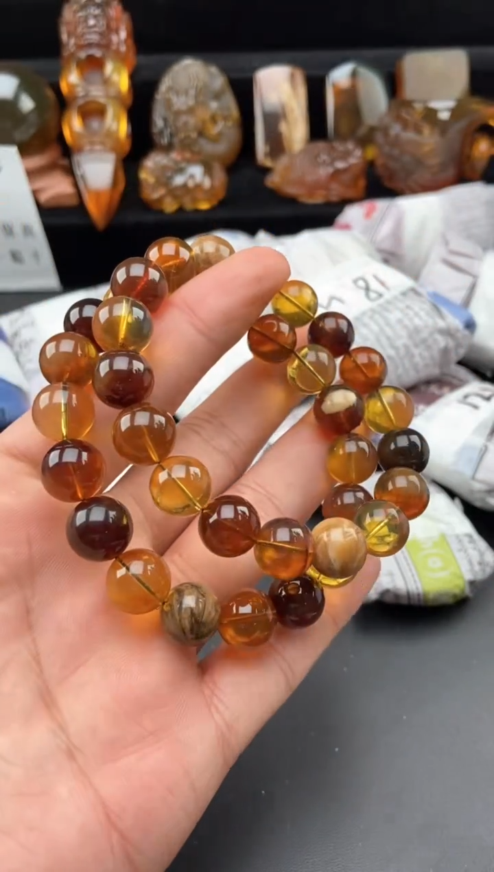 【闪购商品】琥珀手链未镶嵌多宝手串【多样性发货其中一】