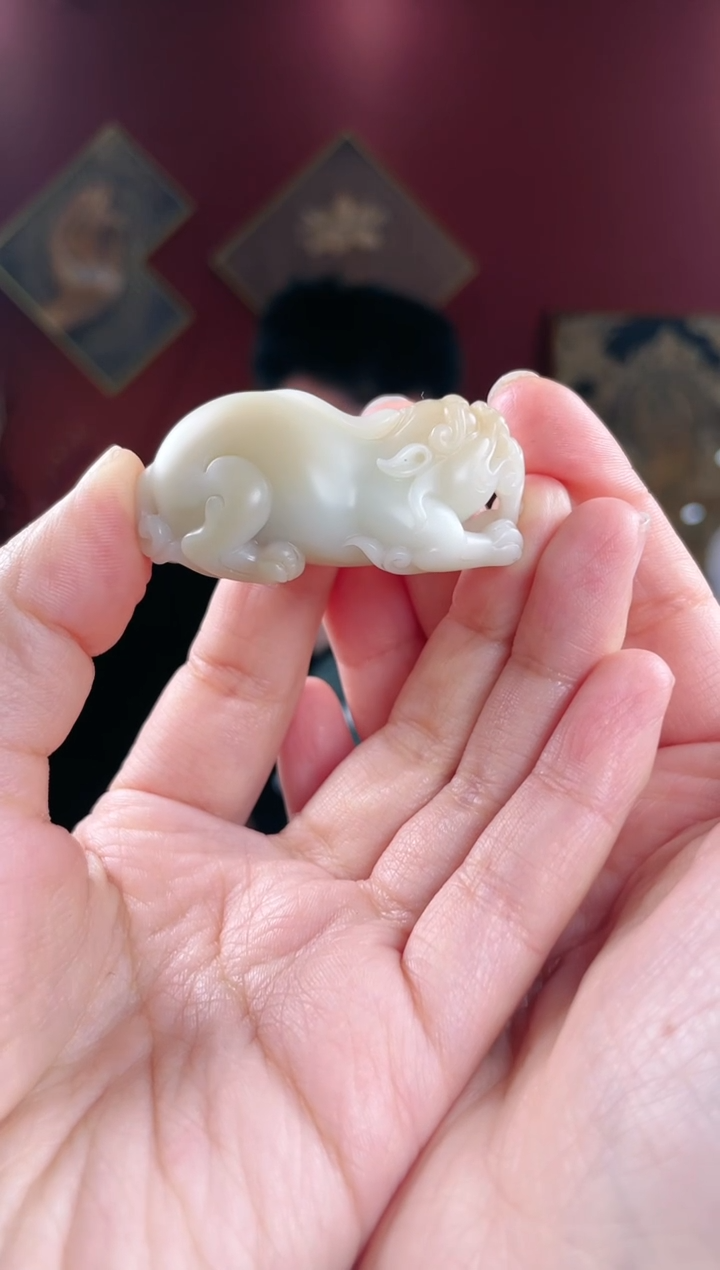 【闪购商品】和田玉把件未镶嵌糖白貔貅