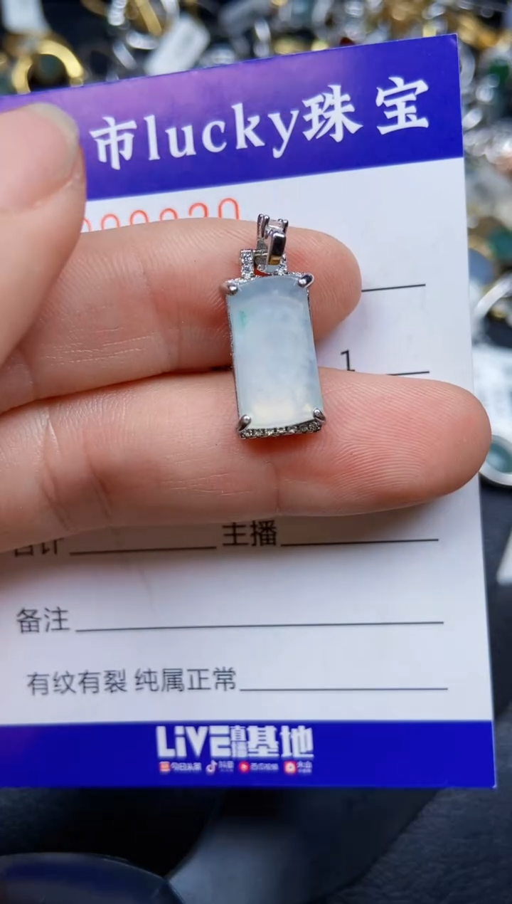 【闪购商品】翡翠颈饰银S925镶嵌9820