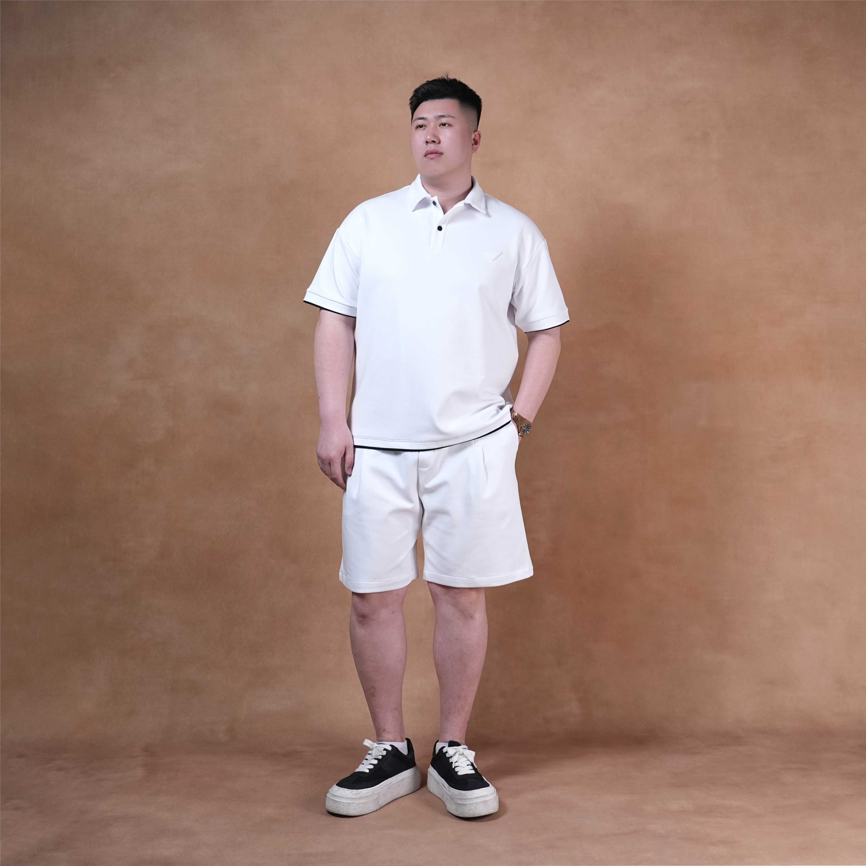 换季大促马丁叔叔 2024夏季新款肤感假两件纯色宽松上衣031